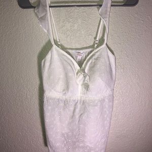 Candies cute white tank top